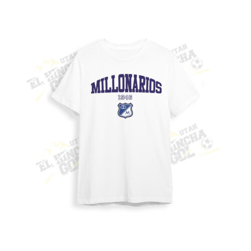 T-shirt Millonarios blanca