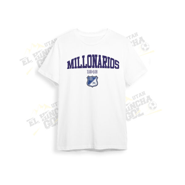 T-shirt Millonarios blanca