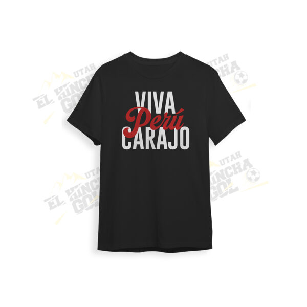 T-shirt Selección Perú  -  Vamos Perú Carajo negro