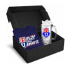 Box Universidad de Chile – T-shirt Azul Navy + Vaso Cervecero | Más que una pasión, un sentimiento